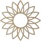 Ekena Millwork Daisy Wood Fretwork Pierced Ceiling Medallion, Hickory, 16"OD x 5 5/8"ID x 3/8"T CMWP16X16X0375DAHI - alternate 2